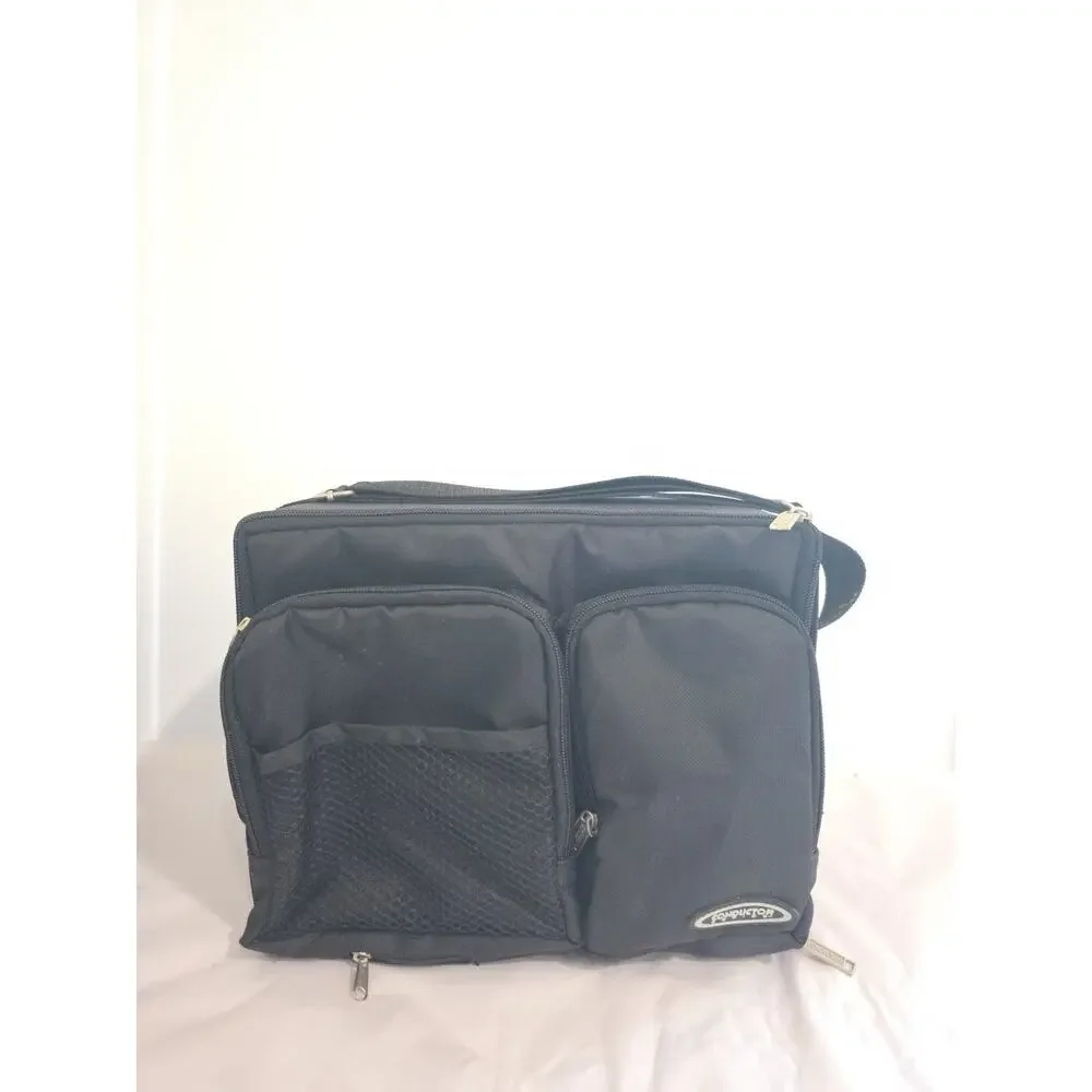 Conductor Series 30 CD (jewel/DJ) Carrying Case Black Nylon Zipper w/ strap- GUC